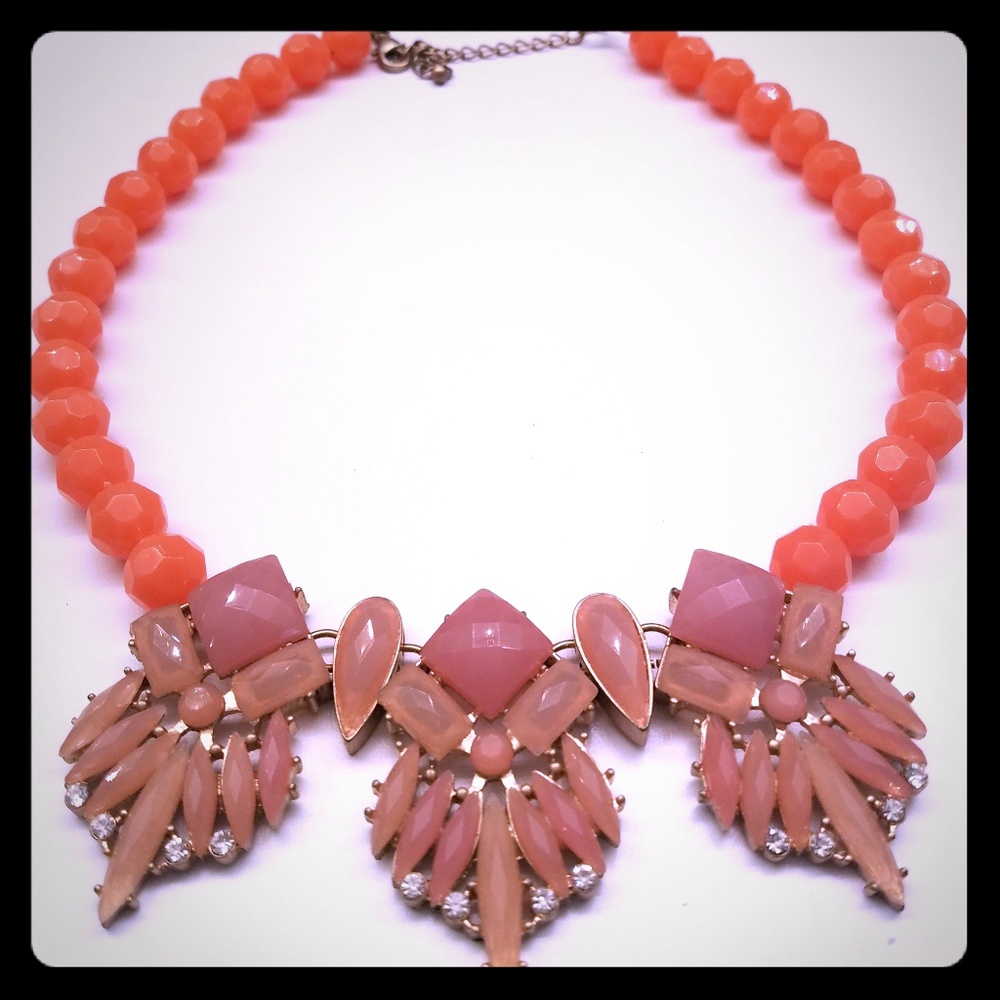 Peach Statement Necklace